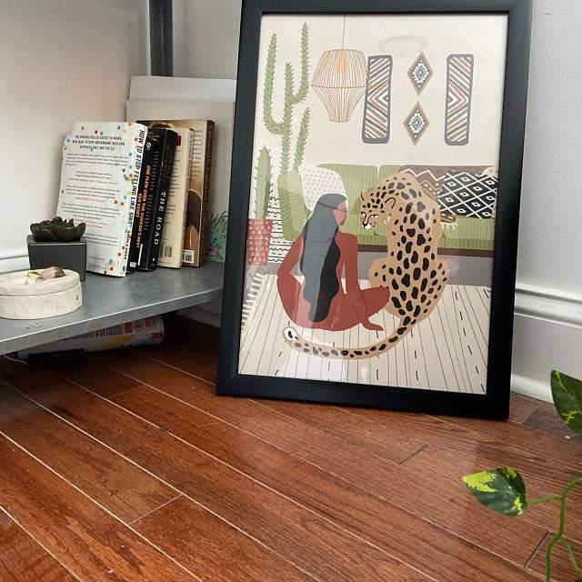 JUST A GIRL AND HER LEOPARD - The EveryDay Print Company